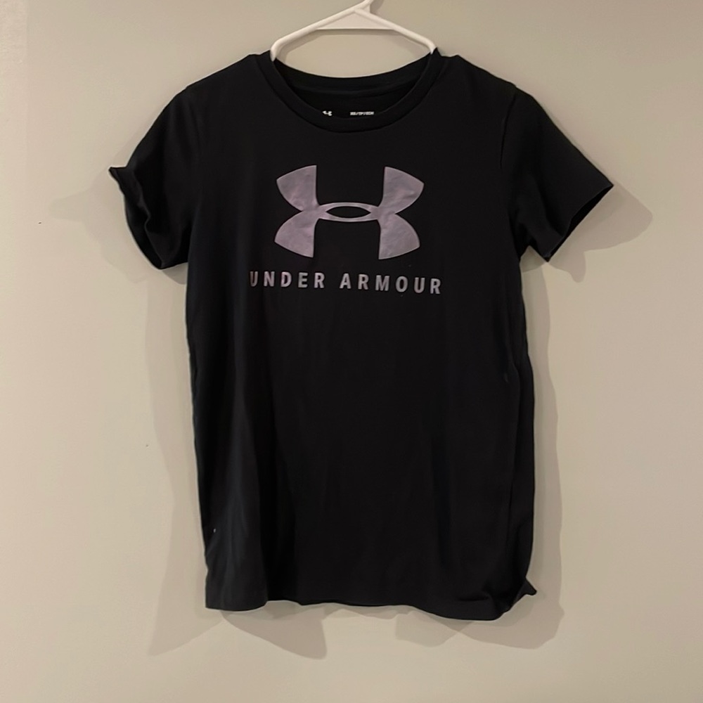 Under armour black and purple the classic tee